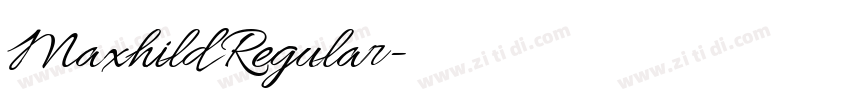 Maxhild Regular字体转换 Maxhild Regular字体转换